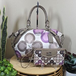 Coach Madison Sophia Satchel & Matching Wallet